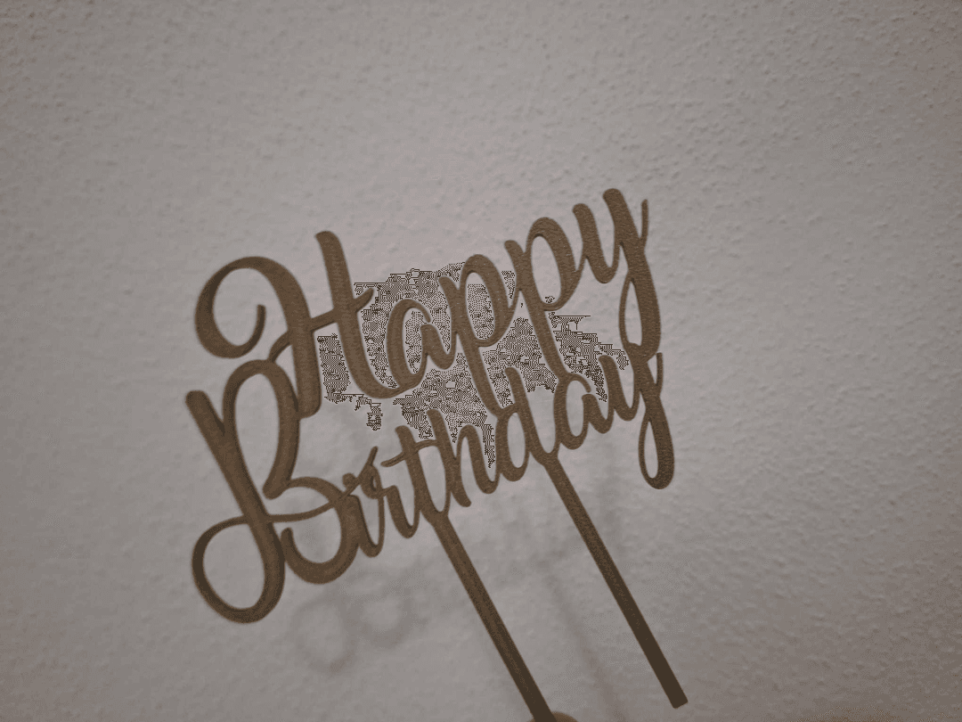 Happy Birthday Cake Topper
