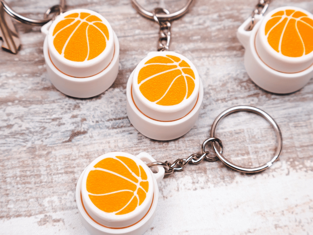 Basketball Clicky Fidget Keychain