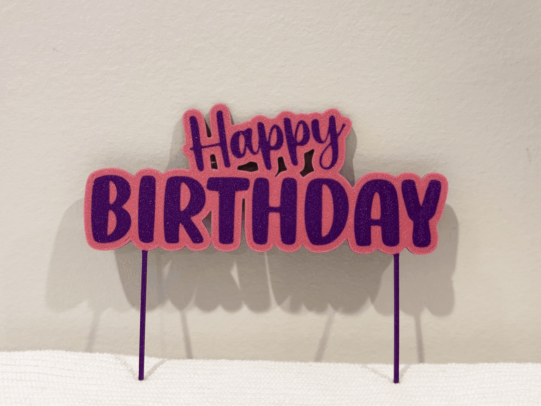 Happy Birthday Cake Topper