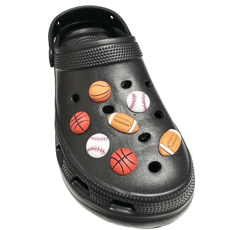 Baseball croc charm