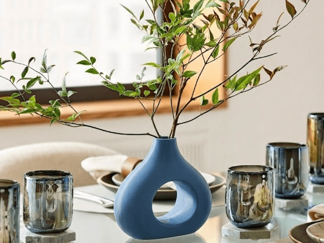 Boho Navy Vase