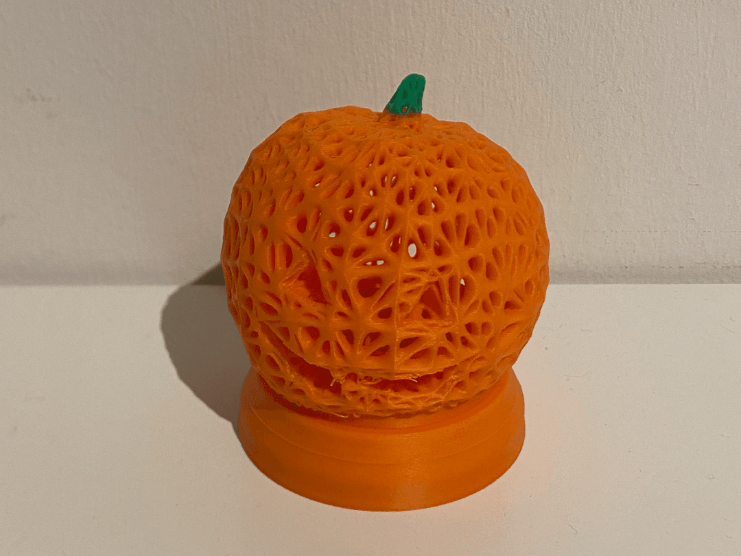 Pumpkin tealight holder