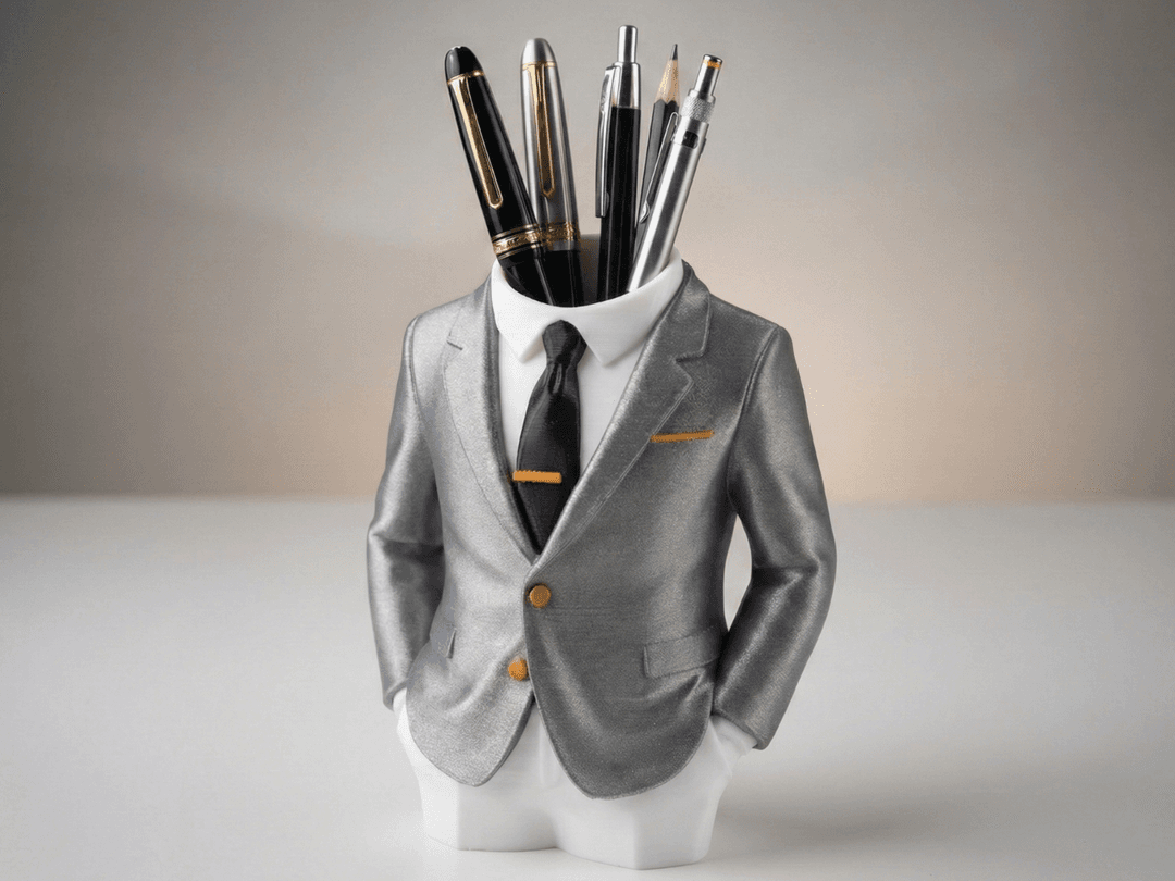 Gentleman Suit Pen Holder