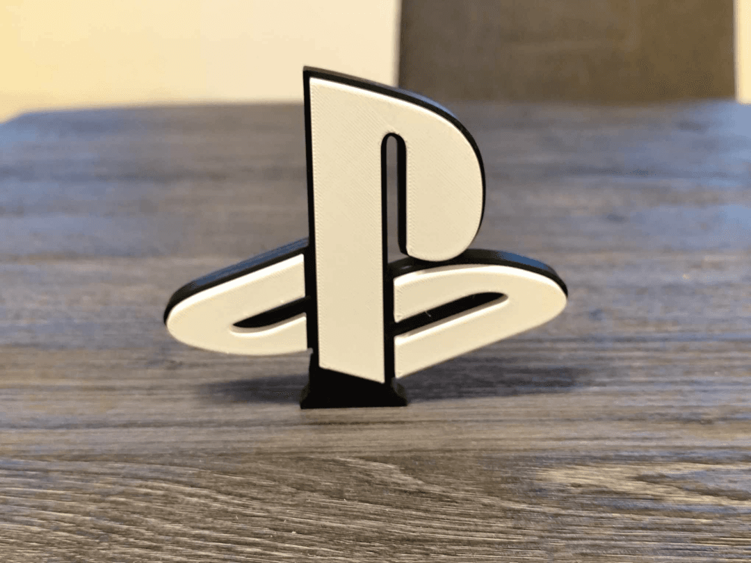 PS logo display stand