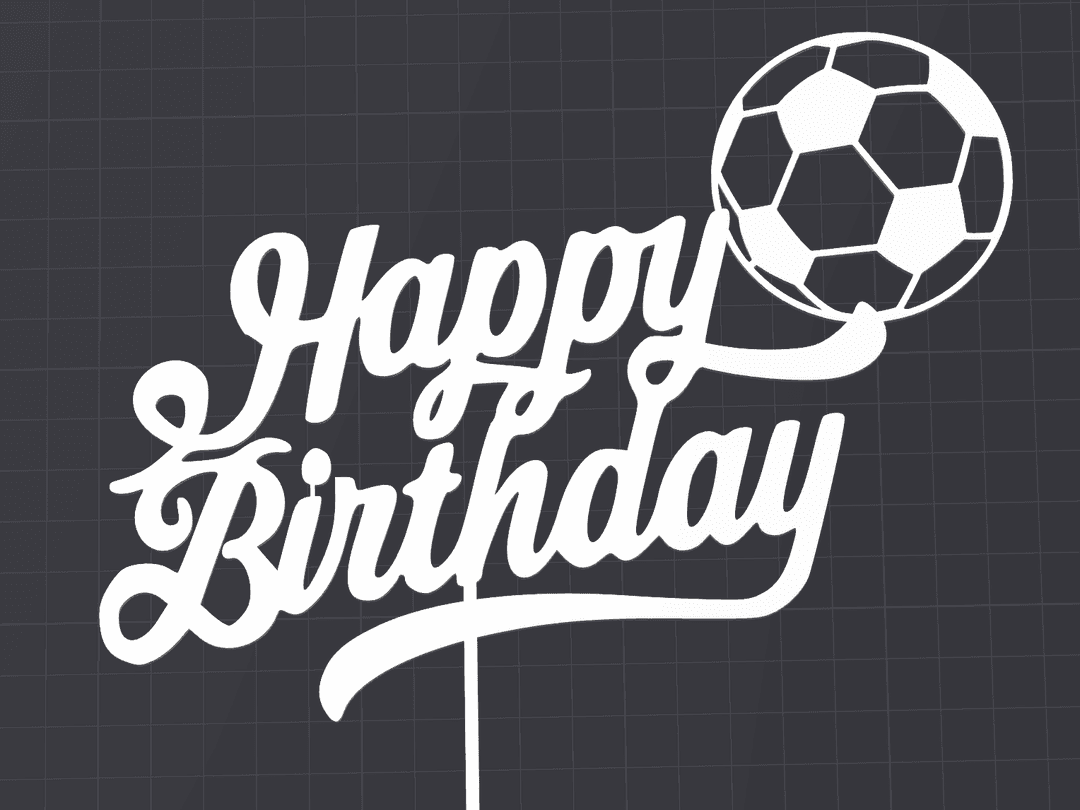 Soccer Birthday Cake Topper