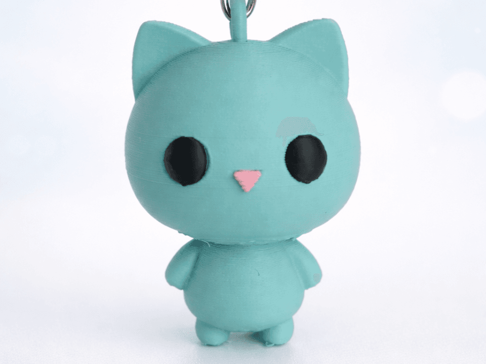 Cute Cat Keychain