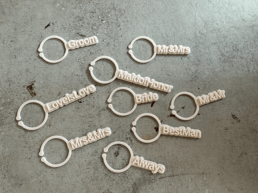 Wine Glass Name Tags (Customisable)