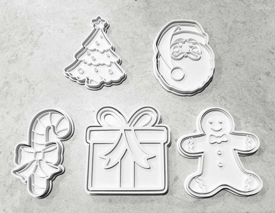 Christmas Cookie Cutters (Set of 5)